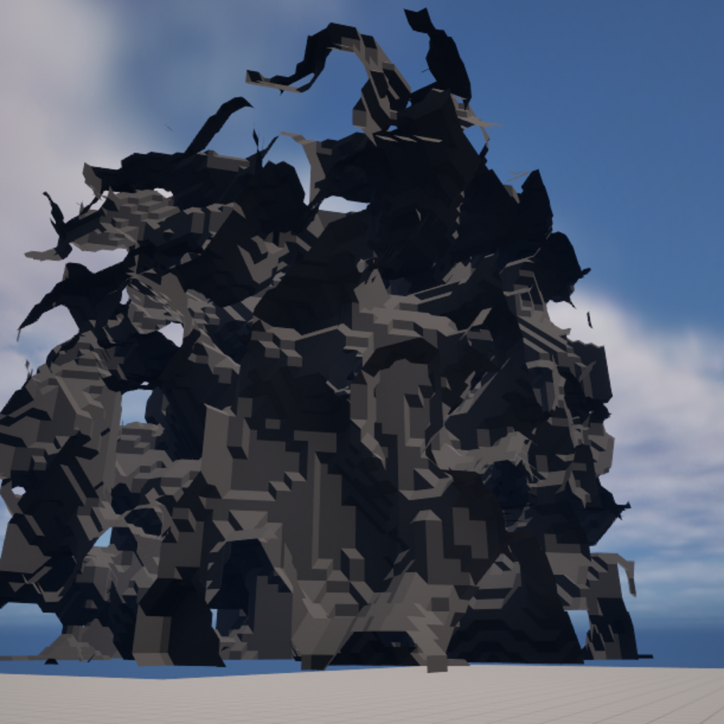 A Chunk using Marching Cubes